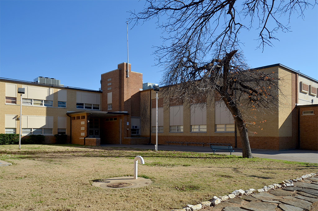 Original Main Entrance to Riverside Middle School