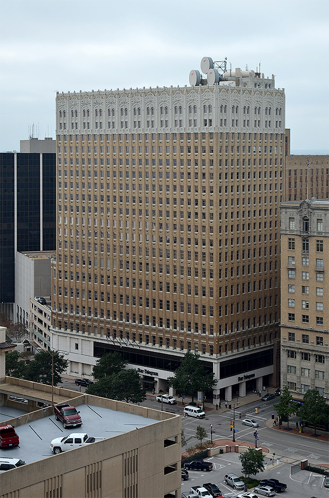 Star-Telegram Building from the Roof of the Blackstone Courtyard by Marriott